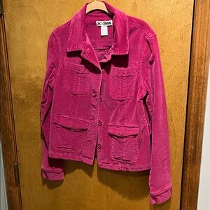 Women's Fuchsia Utility Jacket